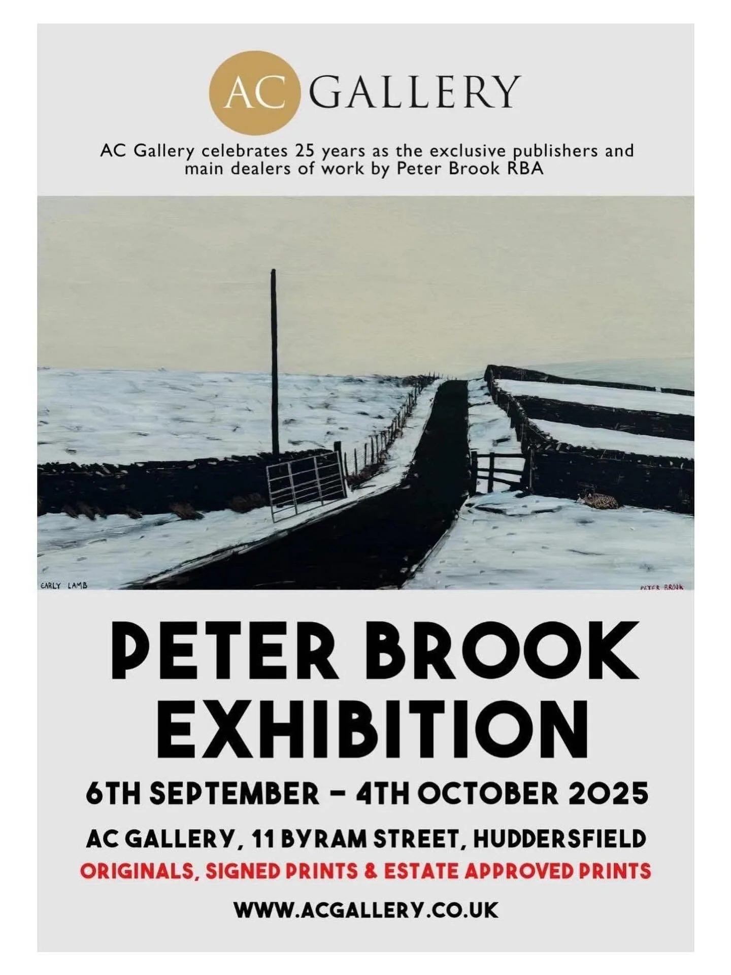 It&rsquo;s the last couple of days of our Peter Brook Exhibition in Huddersfield&hellip;

Ends this Saturday!