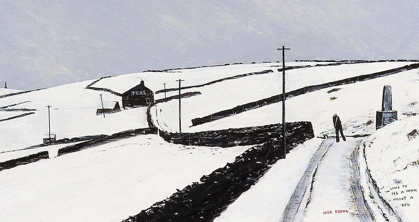 &lsquo;Going to see a man about a dog&rsquo; by Peter Brook RBA

20% off Peter Brook and many other artists in our online sale. Ends this Sunday: www.acgallery.co.uk/sale