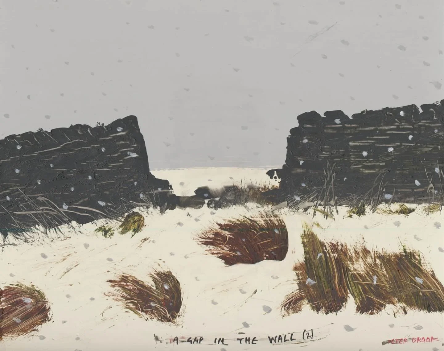 ‘A gap in the wall (2)’ by Peter Brook RBA