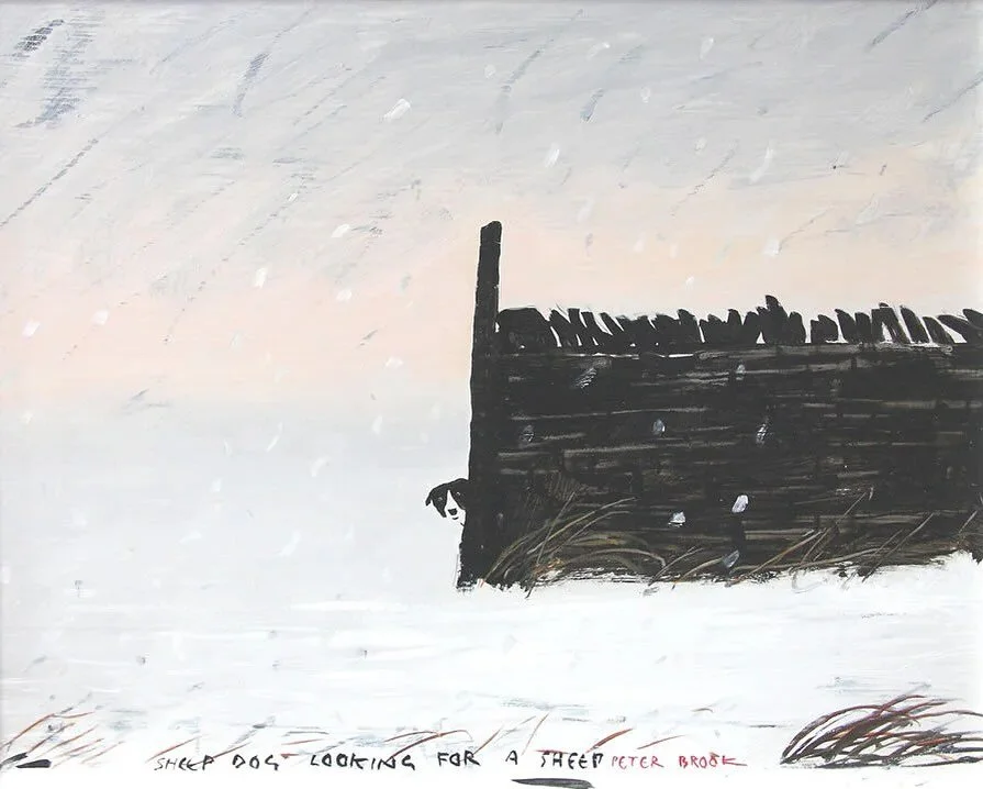 ⚫️⚫️⚫️ IT&rsquo;S BROOK FRIDAY WEEK ⚫️⚫️⚫️

20% off Peter Brook estate approved prints online and in-store! 

Pictured: &lsquo;Sheepdog looking for a sheep&rsquo; 

www.acgallery.co.uk/peter-brook-rba 🌨