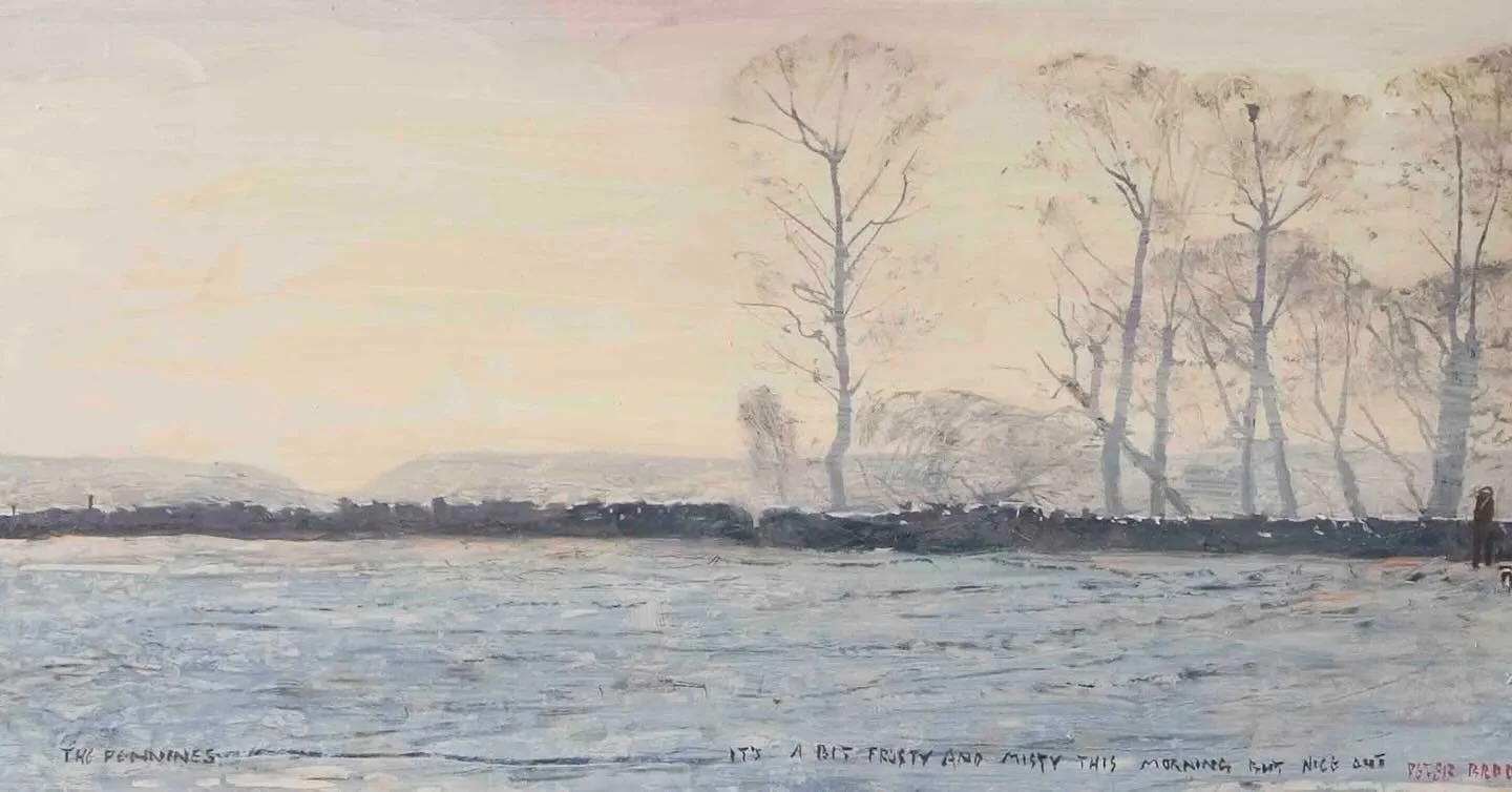 &lsquo;It&rsquo;s a bit frosty and misty this morning but nice out&rsquo; by Peter Brook RBA