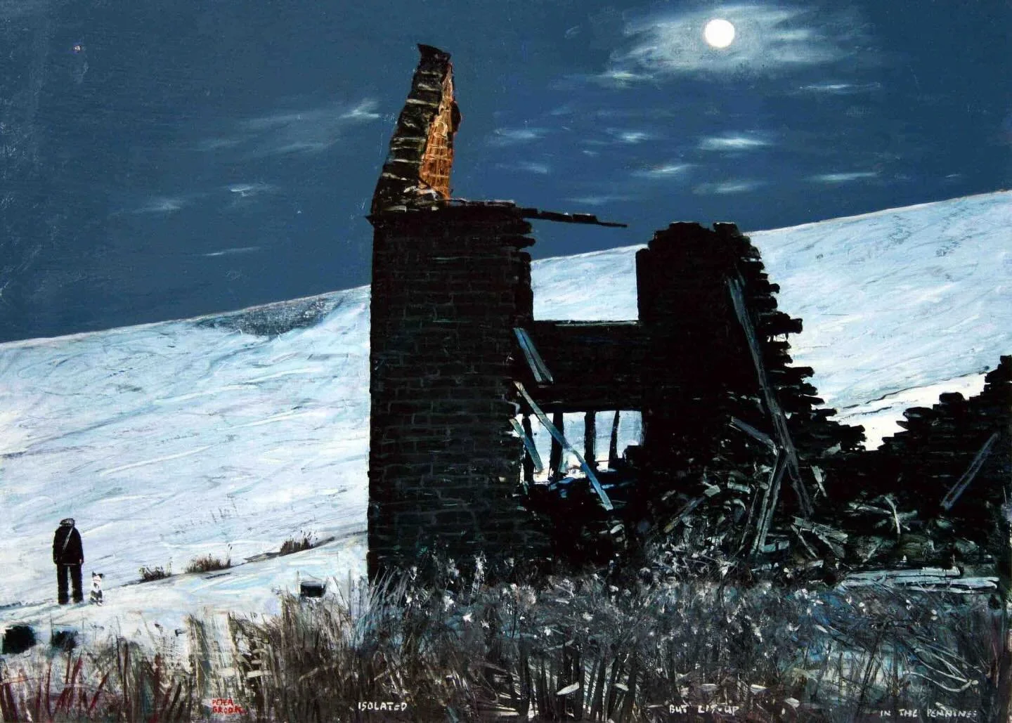 &lsquo;Isolated but lit-up in the Pennines&rsquo; by Peter Brook RBA