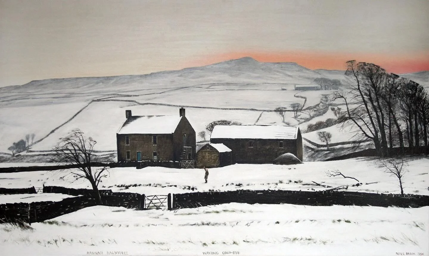 &lsquo;Hannah Hauxwell waving goodbye&rsquo; by Peter Brook RBA