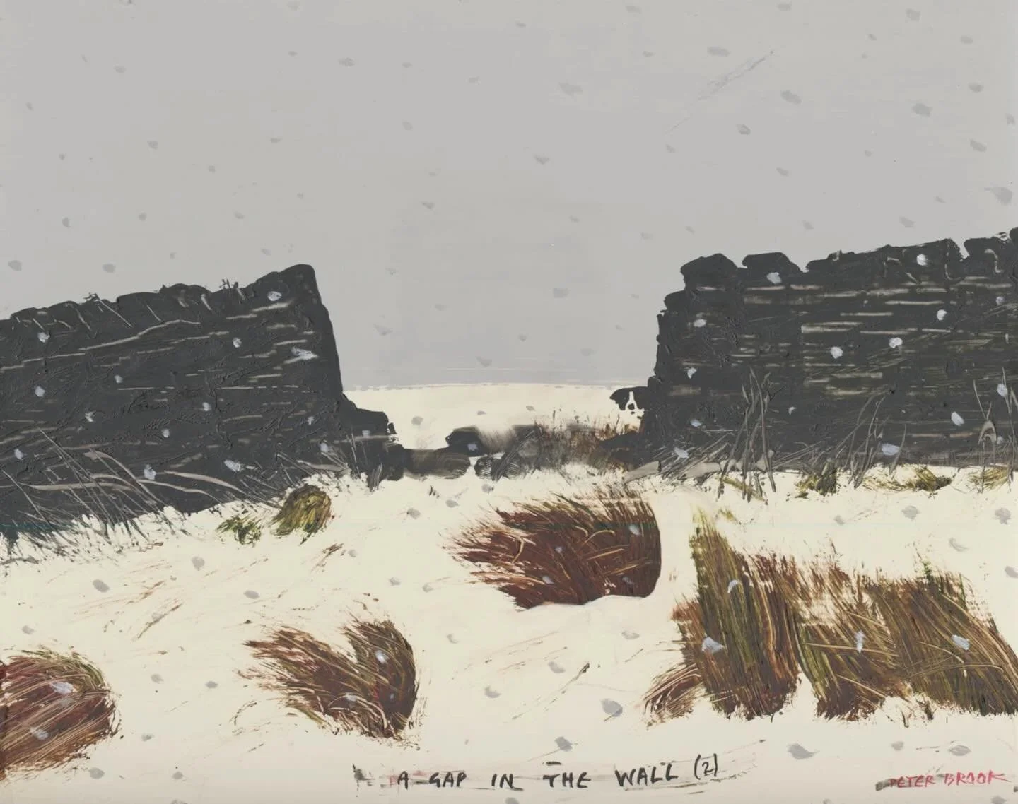 &lsquo;A gap in the wall (2)&rsquo; by Peter Brook RBA