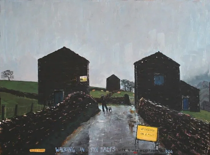 &lsquo;Walking in the Dales with a very disappointed dog&rsquo; by Peter Brook RBA

A small thank you&hellip; 

To celebrate reaching 5,000 followers on Facebook, we&rsquo;re offering an extra 5% off Peter Brook prints &mdash; that&rsquo;s 20% off in