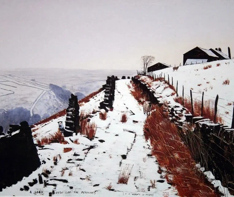 &lsquo;A good view of the Pennines (if it weren&rsquo;t so misty)&rsquo; by Peter Brook RBA