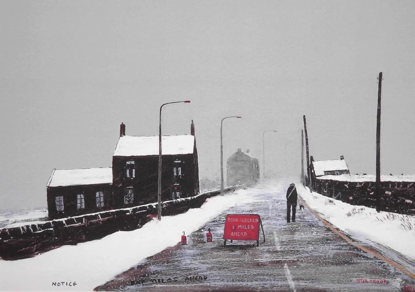 &lsquo;Notice&hellip; One miles ahead&rsquo; by Peter Brook RBA