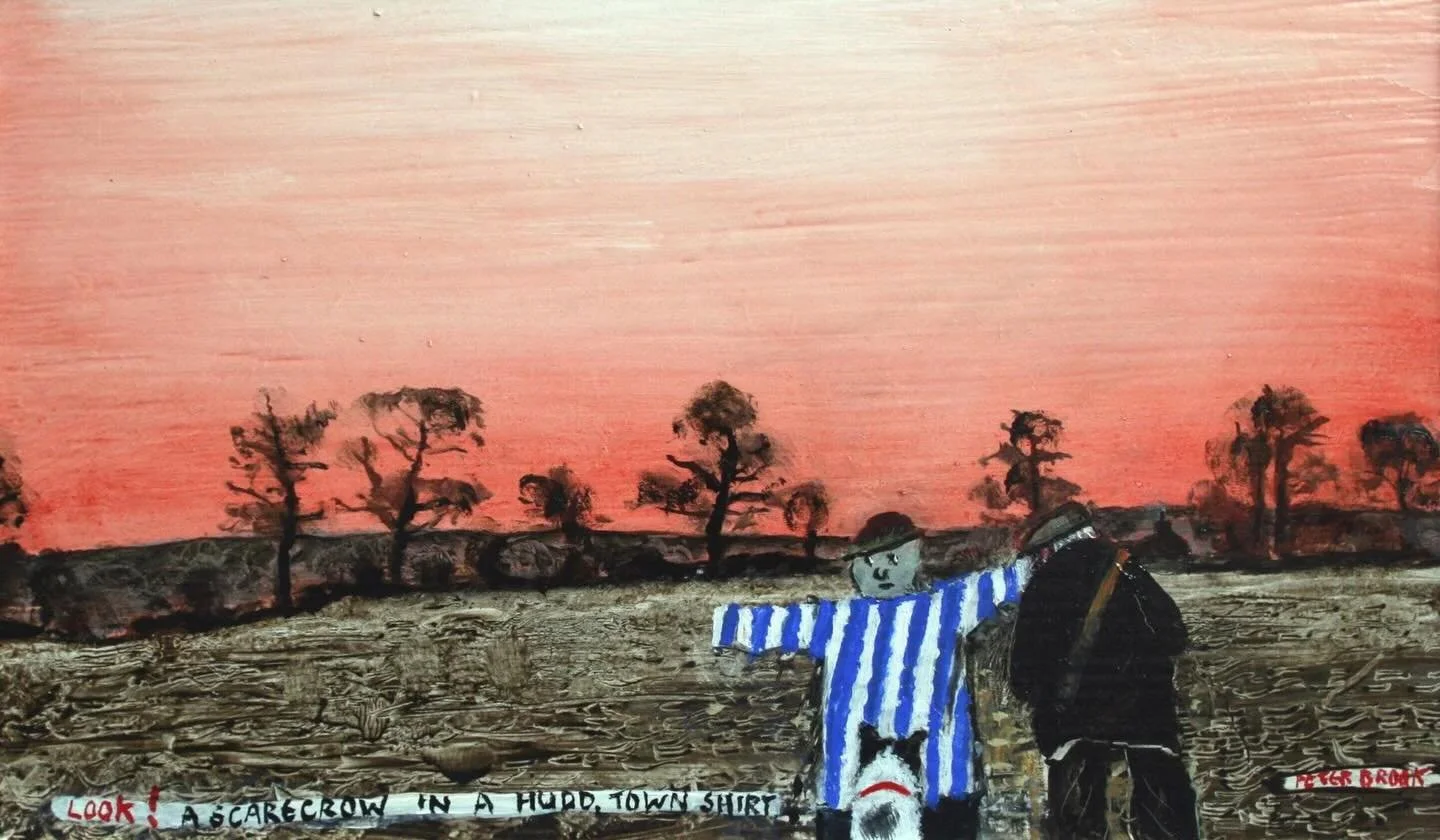 &lsquo;A scarecrow in a Huddersfield Town shirt&rsquo; by Peter Brook RBA