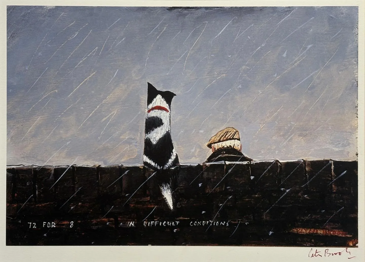 &lsquo;72 for 8 in difficult conditions&rsquo; by Peter Brook RBA

One of our signed prints at our exhibition in Skipton