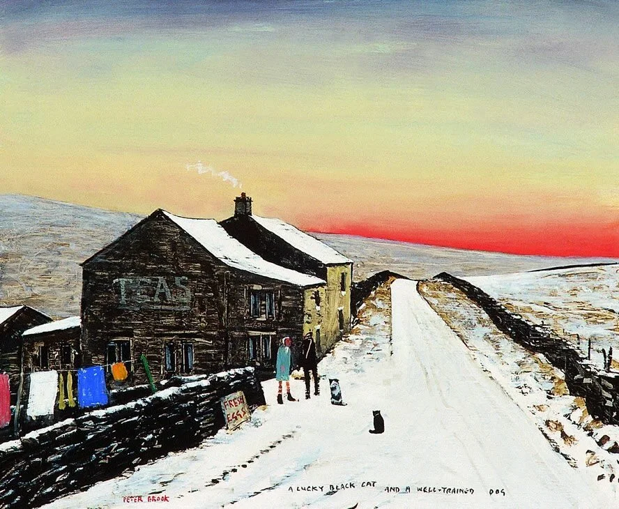 &lsquo;A lucky black cat and a well-trained dog&rsquo; by Peter Brook RBA