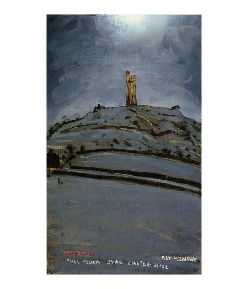 &lsquo;Full moon over Castle Hill&rsquo; by Peter Brook RBA 🌝