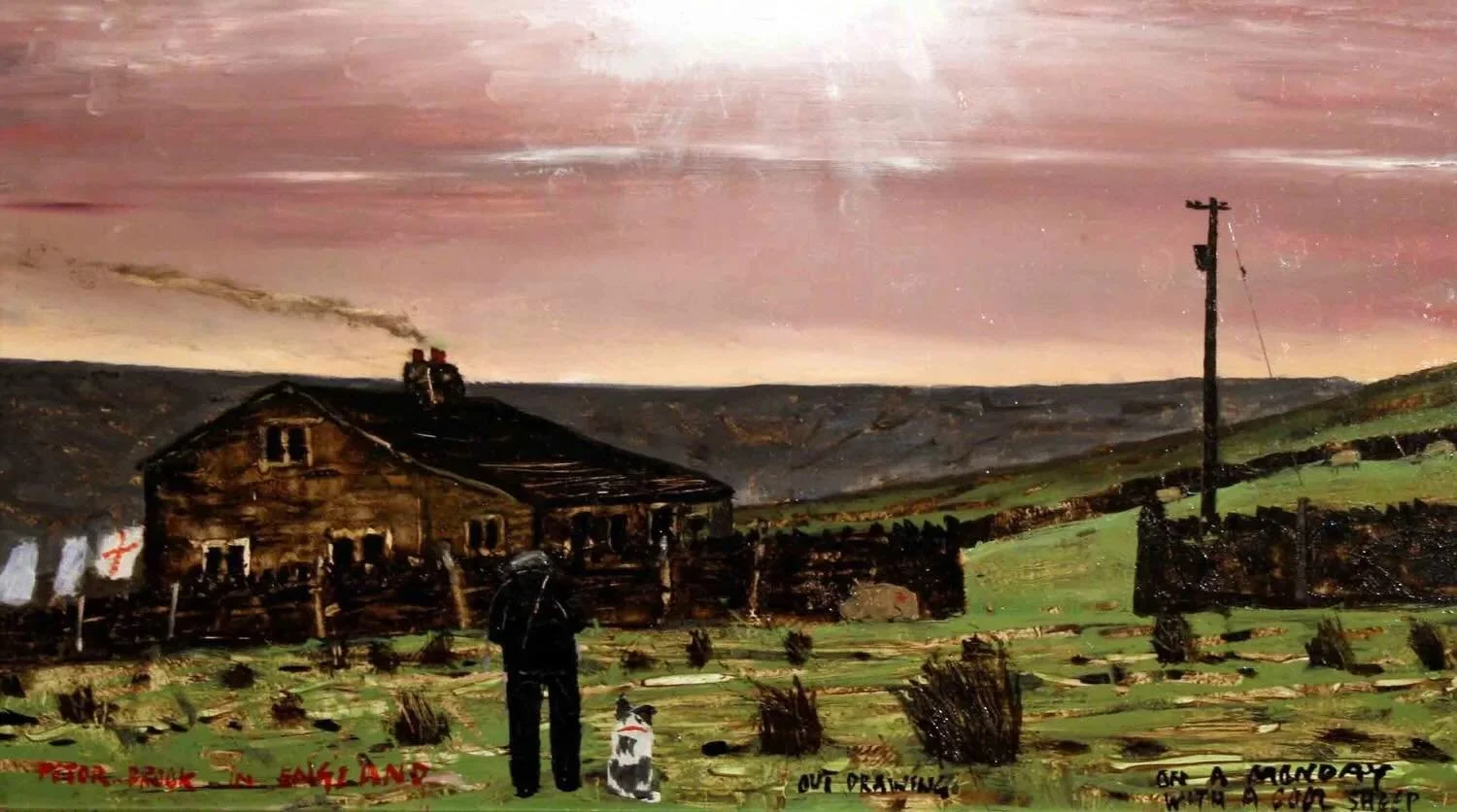 &lsquo;In England out drawing on a Monday with a cool sheep&rsquo; by Peter Brook RBA