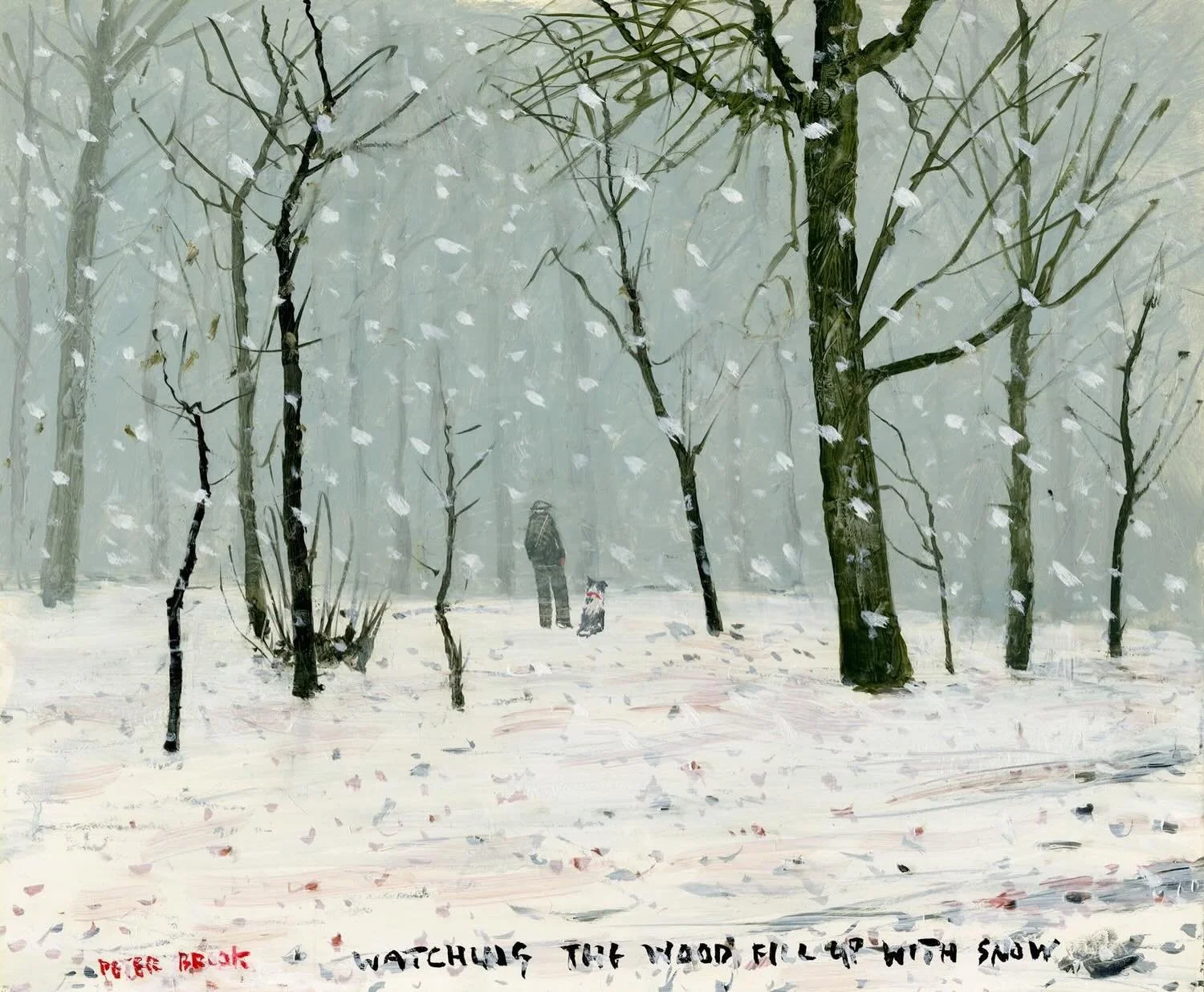 &lsquo;Watching the wood fill up with snow&rsquo; by Peter Brook RBA