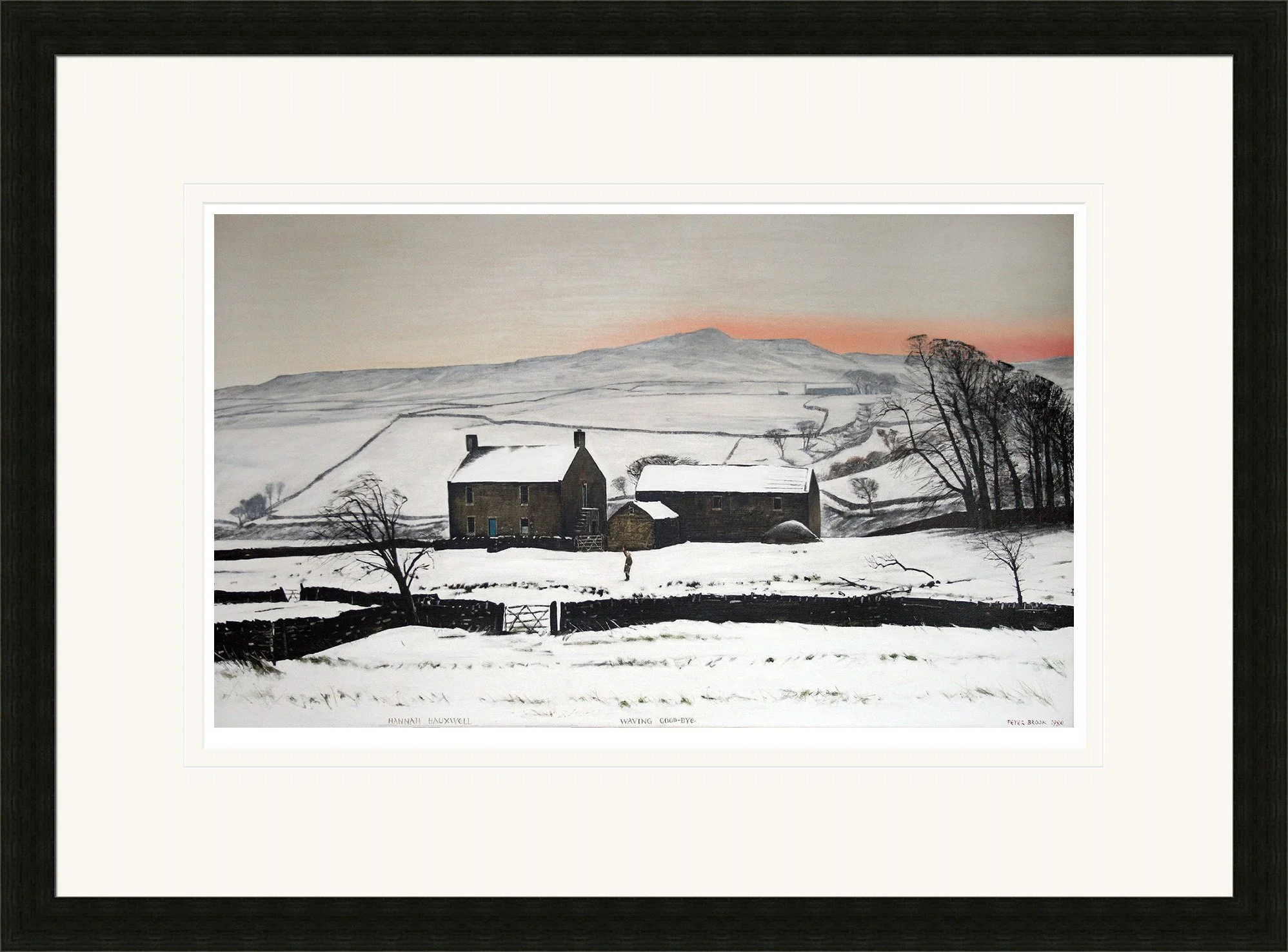'Hannah Hauxwell Waving Goodbye' (Special Edition of 25) by Peter Brook (RBA)