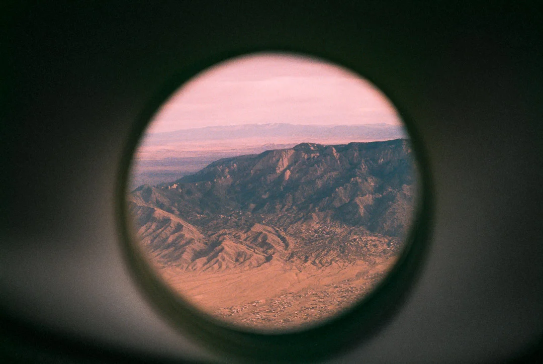 mountains new mexico film 35mm grain aircraft