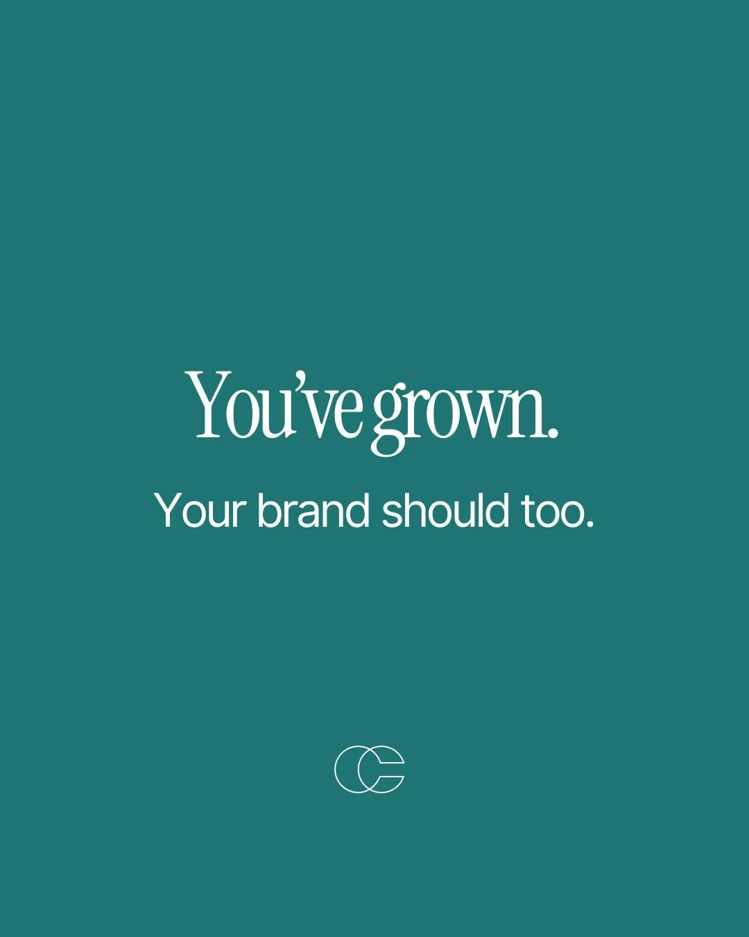 Your business has grown up. Has your brand kept up?

If you&rsquo;ve been in business a few years, chances are you&rsquo;ve evolved &mdash; your offer is sharper, your audience is clearer, your confidence is stronger. But your visuals might still be 