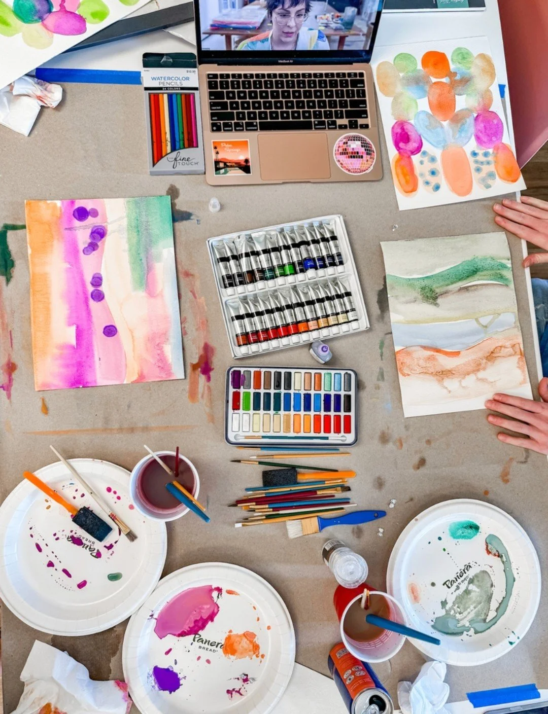 I made a mess on purpose this week &mdash; and it was glorious. 🎨

After years of pixel-perfect design work, I sat down with a blank canvas and some paint&hellip; and decided to let go of perfection for a bit. No grids, no deadlines, no undo button.