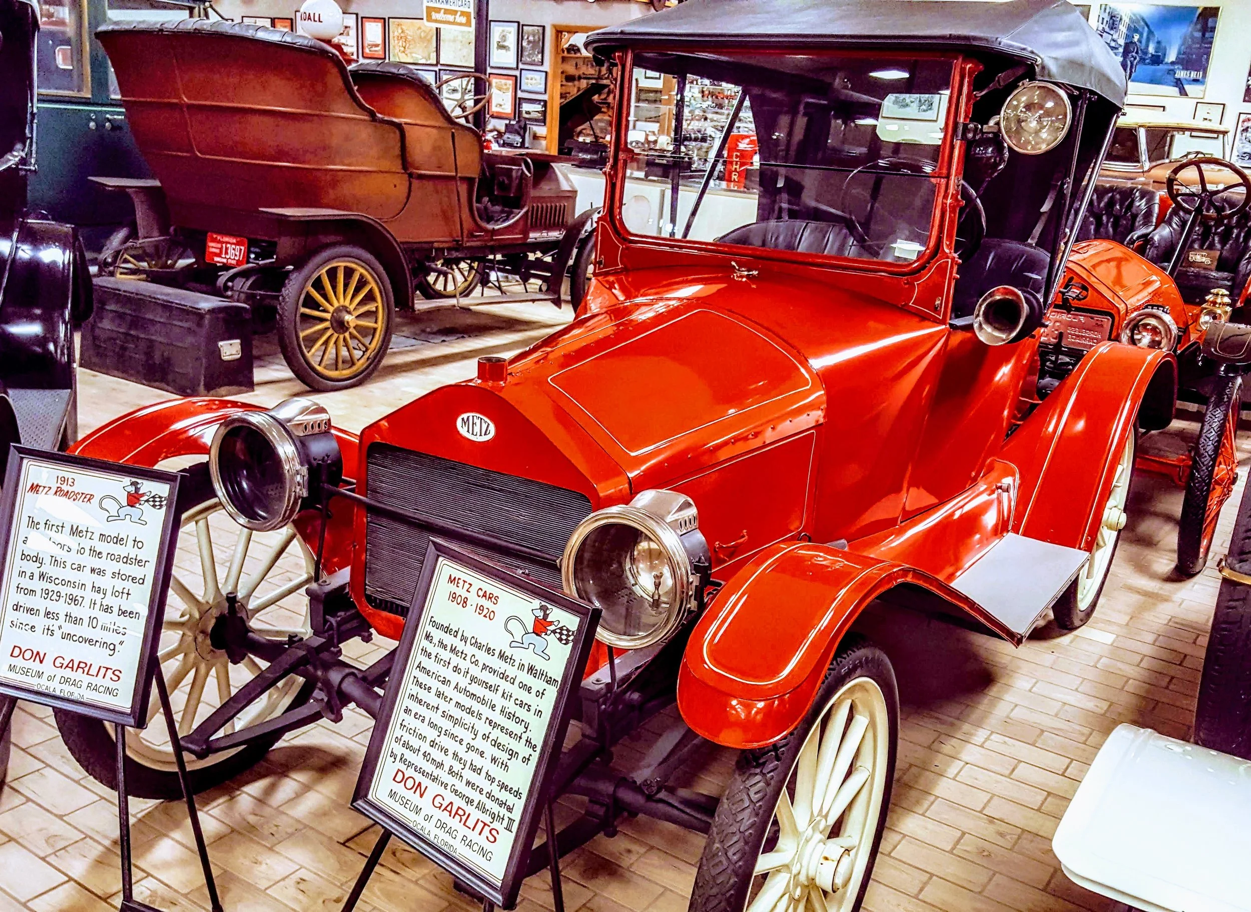 1913 Metz Roadster at the Don Garlit's Museum of Dragon Racing