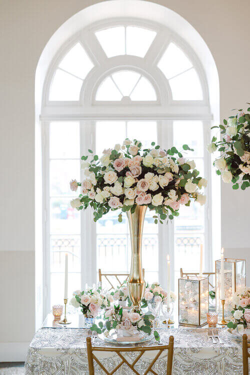 Pastel Reception Flowers