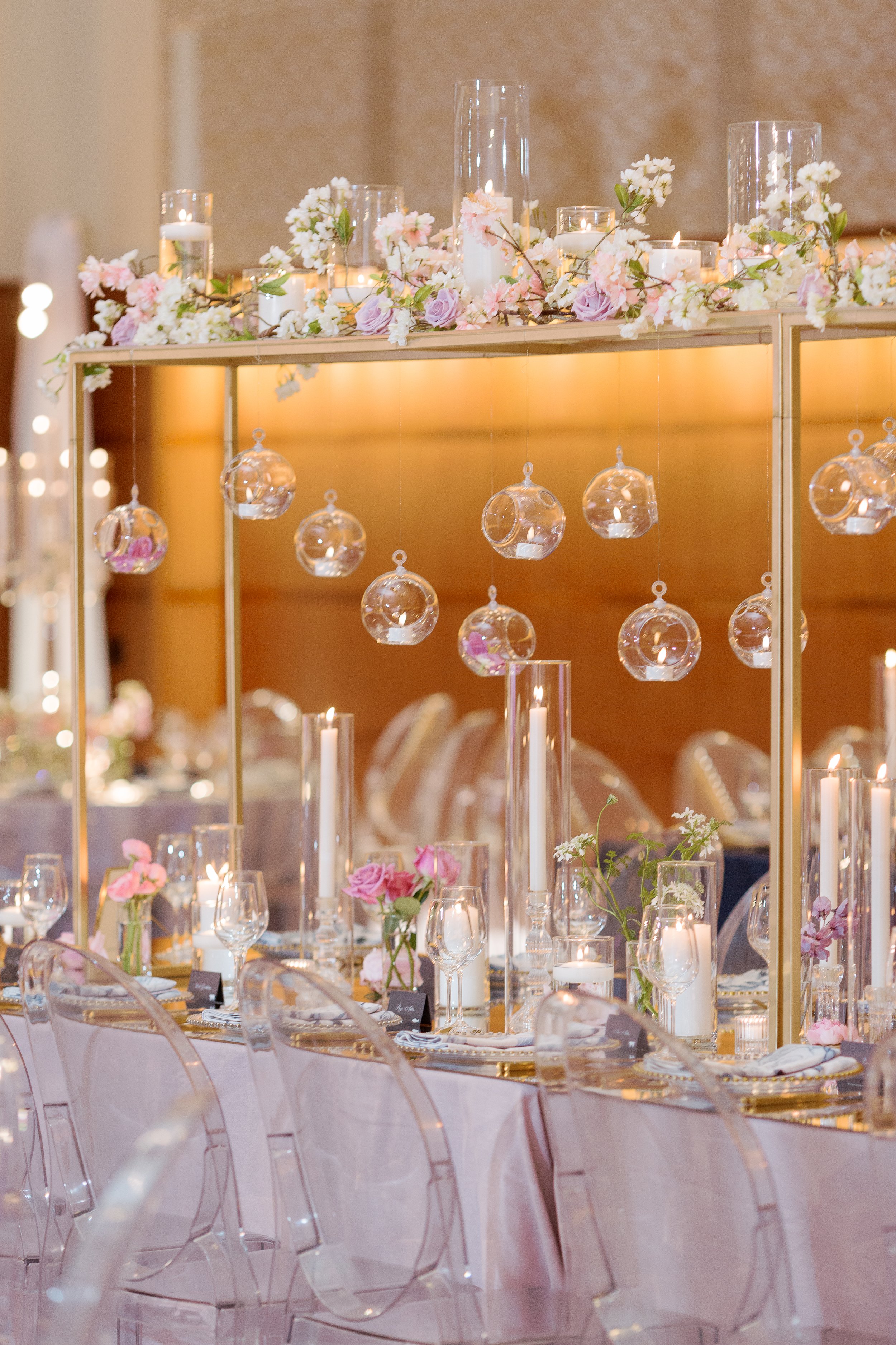 Benfield Photography - Tall Candle Centerpiece