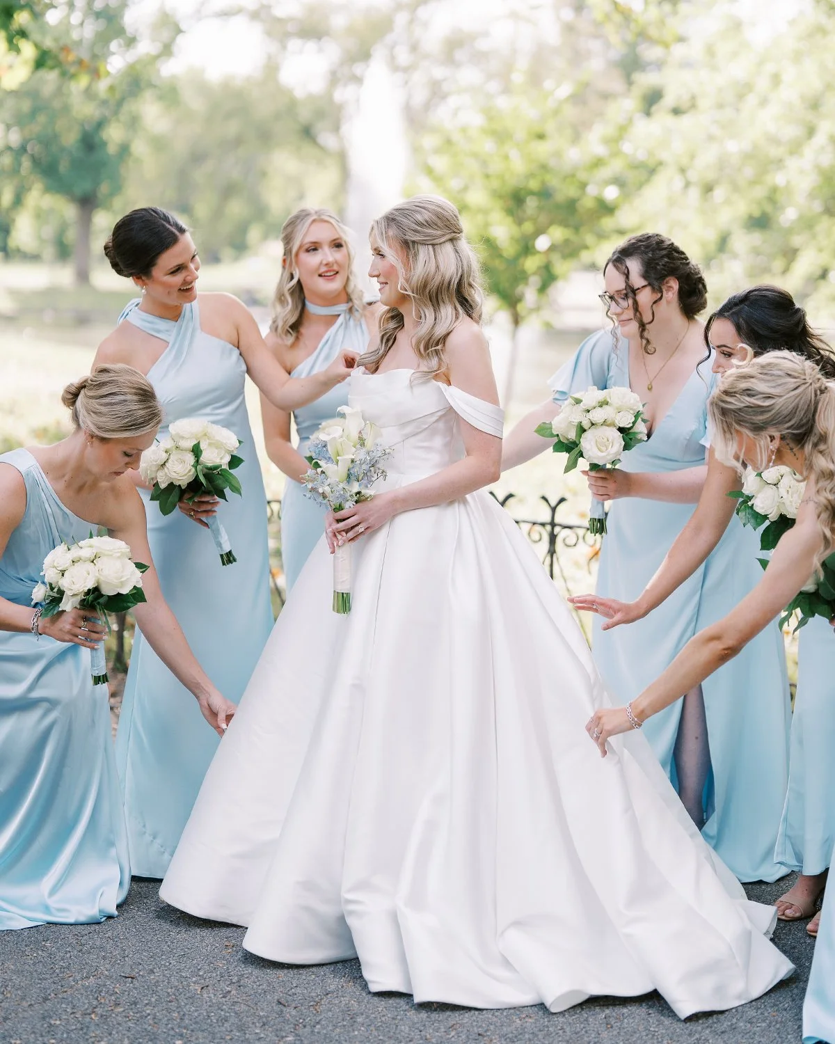 🤍🩵 Some color palettes never go out of style.

There's something effortlessly elegant about light blue and crisp white. Soft, romantic, and timeless, this classic pairing creates a look that feels just as beautiful today as it will decades from now