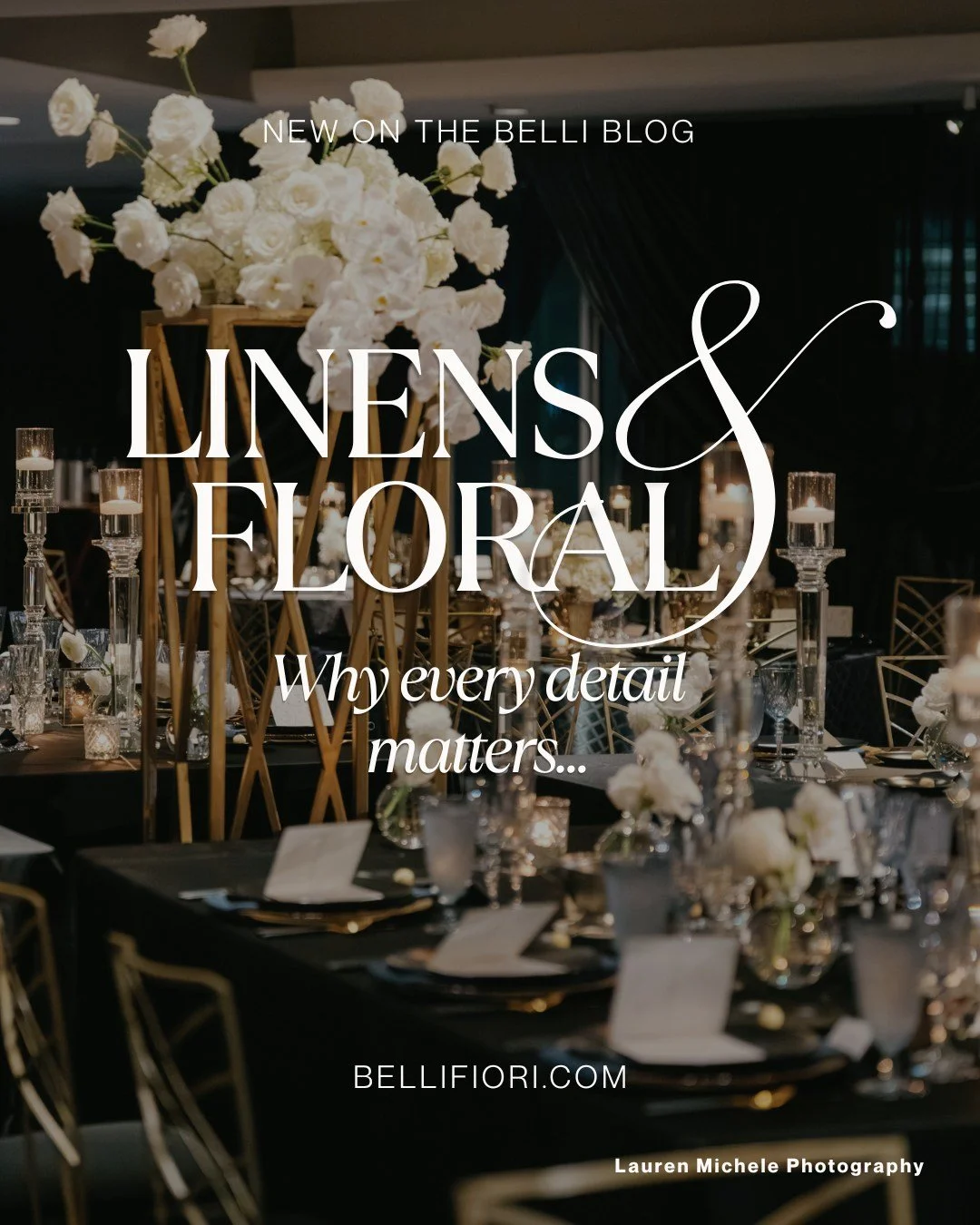 Linens + Florals: Why Every Detail Matters. ✨

A beautiful wedding tablescape is about so much more than the centerpiece.

It&rsquo;s the way the linen sets the foundation for the flowers. The way candlelight catches a charger. The way the flatware, 