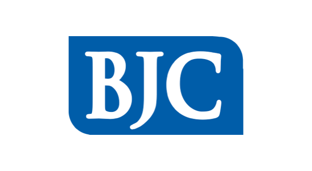 BJC hospital system logo with blue background and white letters 'BJC'.