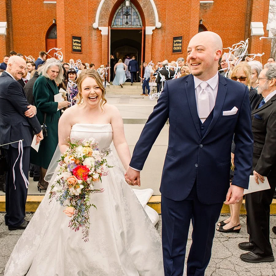St. Louis wedding ceremony with flowers by Belli Fiori.