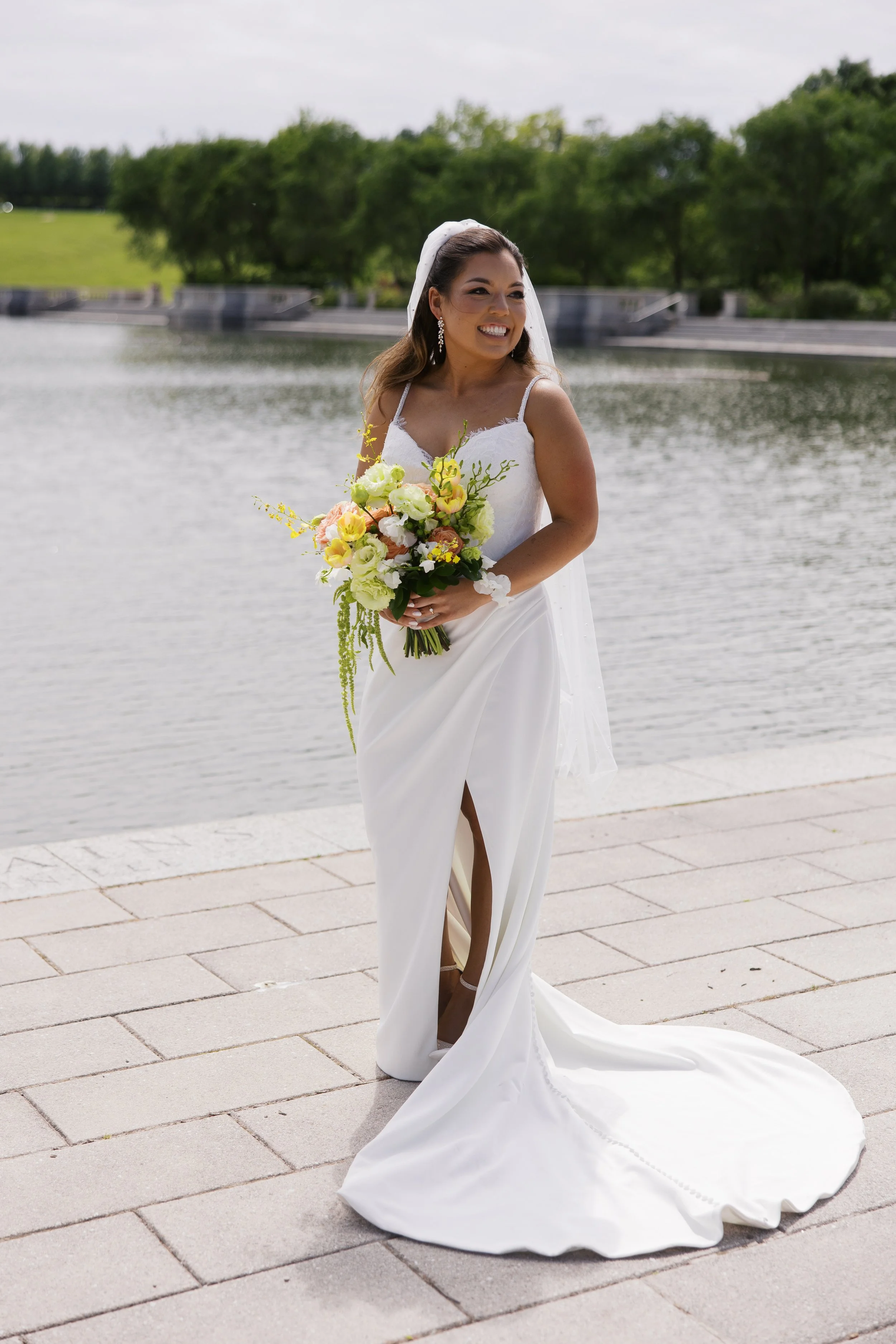 Megan King Photography Forest Park Bridal Portrait Belli Fiori Bouquet