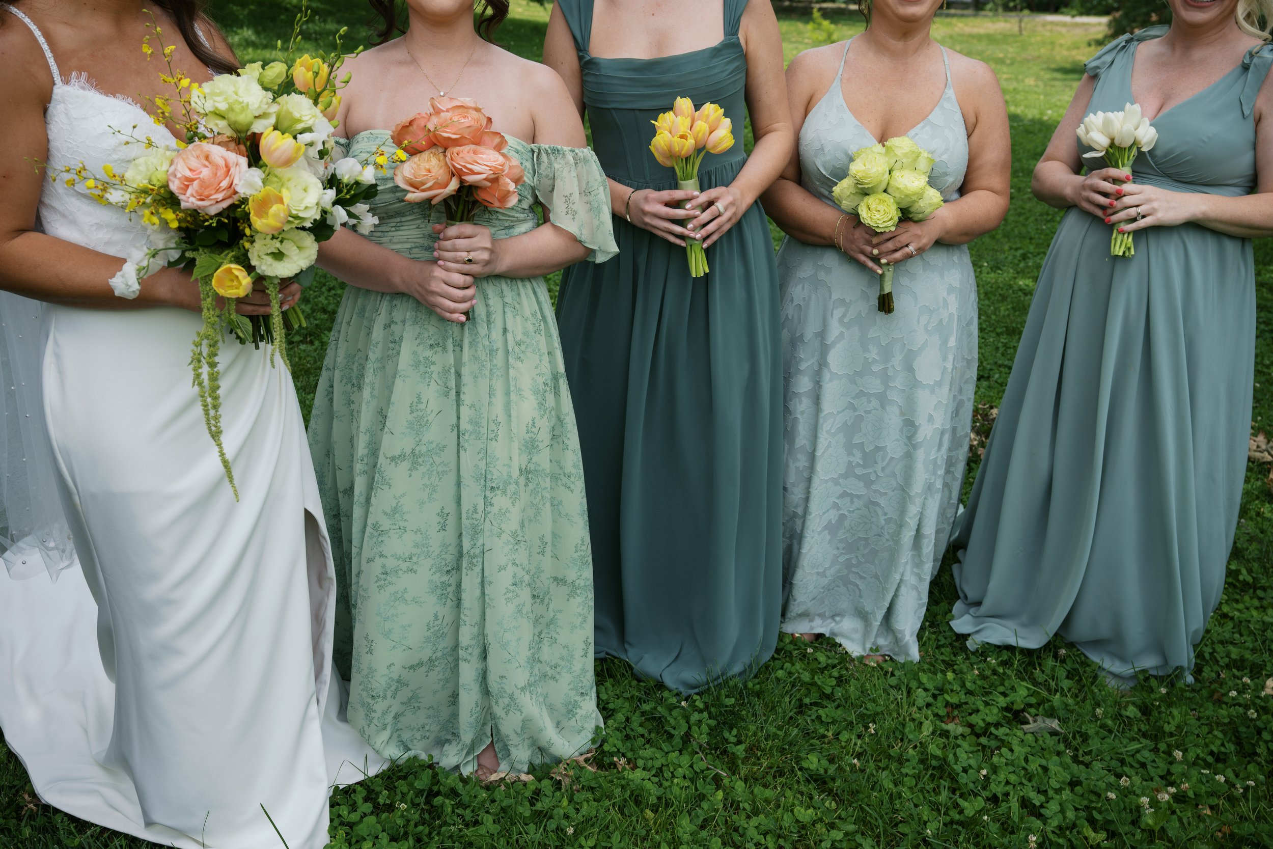 St. Louis Art Museum Wedding Bouquets Monochromatic Style