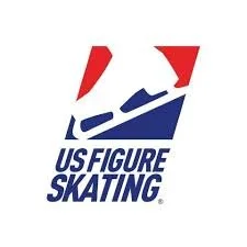 US Figure Skating logo featuring a stylized ice skater and text.