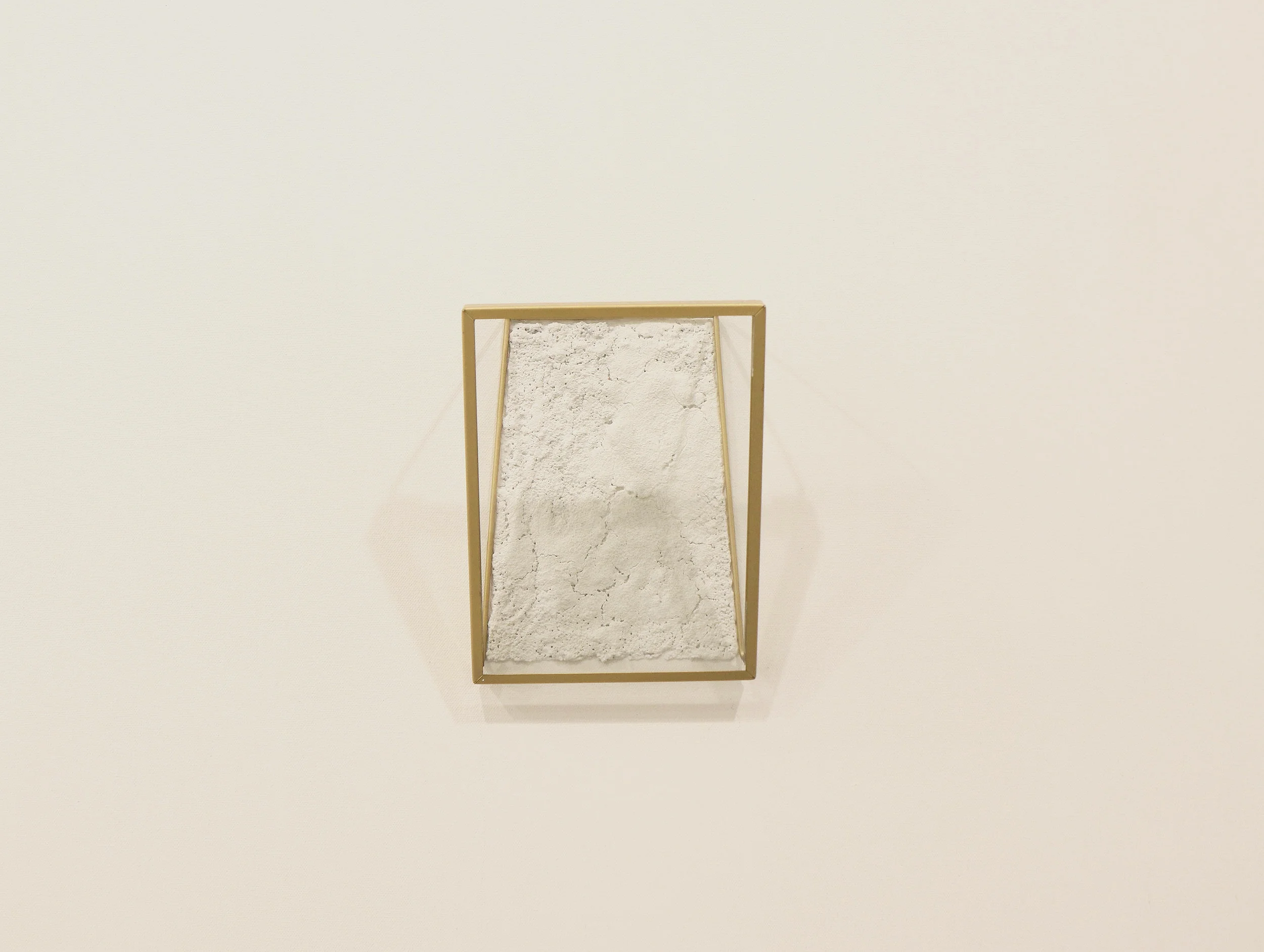 White Series : Yeo-baek, Beauty of Emptiness In my White Series, two essential elements are the texture of the broken stone and the simplicity evoked from the plain white color. The crackle texture mixed with different stone medium, makes a value structure through the natural color of materials. As the dense texture meets the white color on the canvas, it creates a specific space. It organizes, separates, concentrates, and balances various areas within the painting. The dense texture and white plain surface simultaneously create a fragile and powerful space. In Asian culture, emptiness is interpreted and emphasized in a unique way. Emptiness (여백; yeo-baek) is not a meaningless void or a blank. It rather functions as a generous room for viewers to fill in with their thoughts. The beauty of emptiness is the gentle and embracing gesture of an open space. It is a factor that activates the weight and tensions in the whole work, which is a descriptive element of my works. Moreover, for me, white is the inclusion of the intensity given by the reductive sense and simplicity of minimalism and monochromatic painting. My understanding of Western aesthetics gained from studying in New York and my understanding of Korean traditional aesthetics led me to employ the mixture of white surface and conspicuous texture.