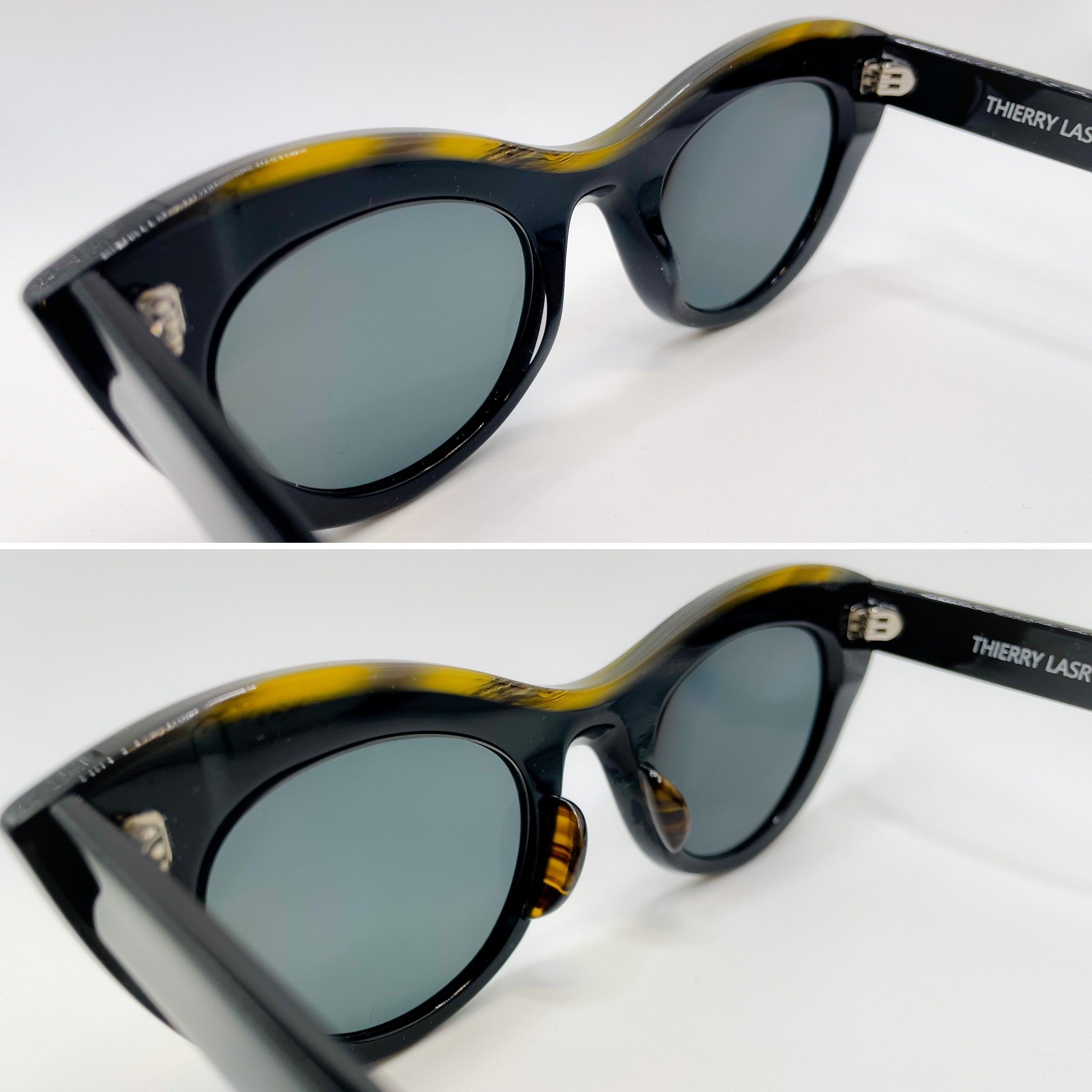large acetate build up, L.E. brown/black striated - Thierry Lasry