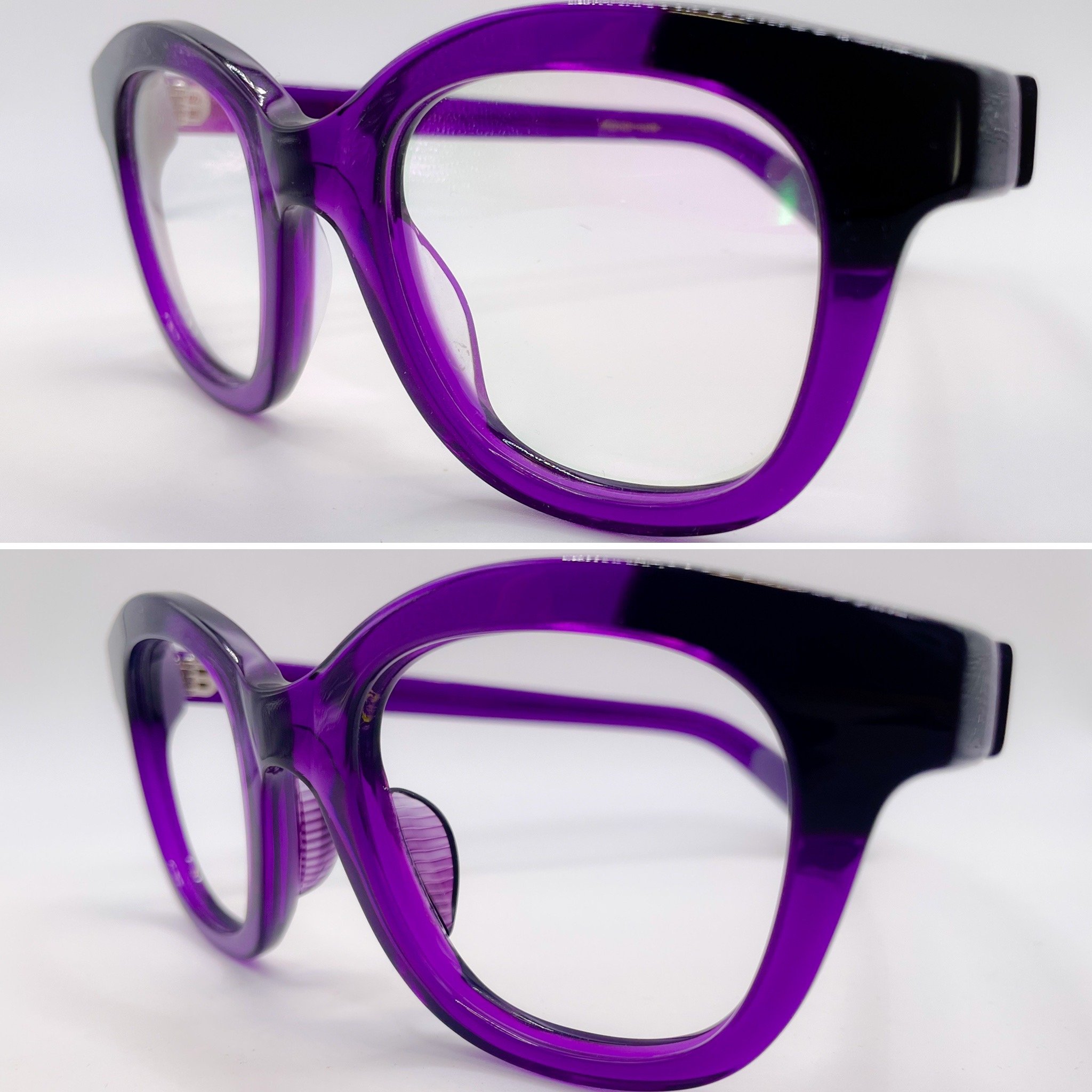 large acetate build up, L.E. purple stripes - Noonci