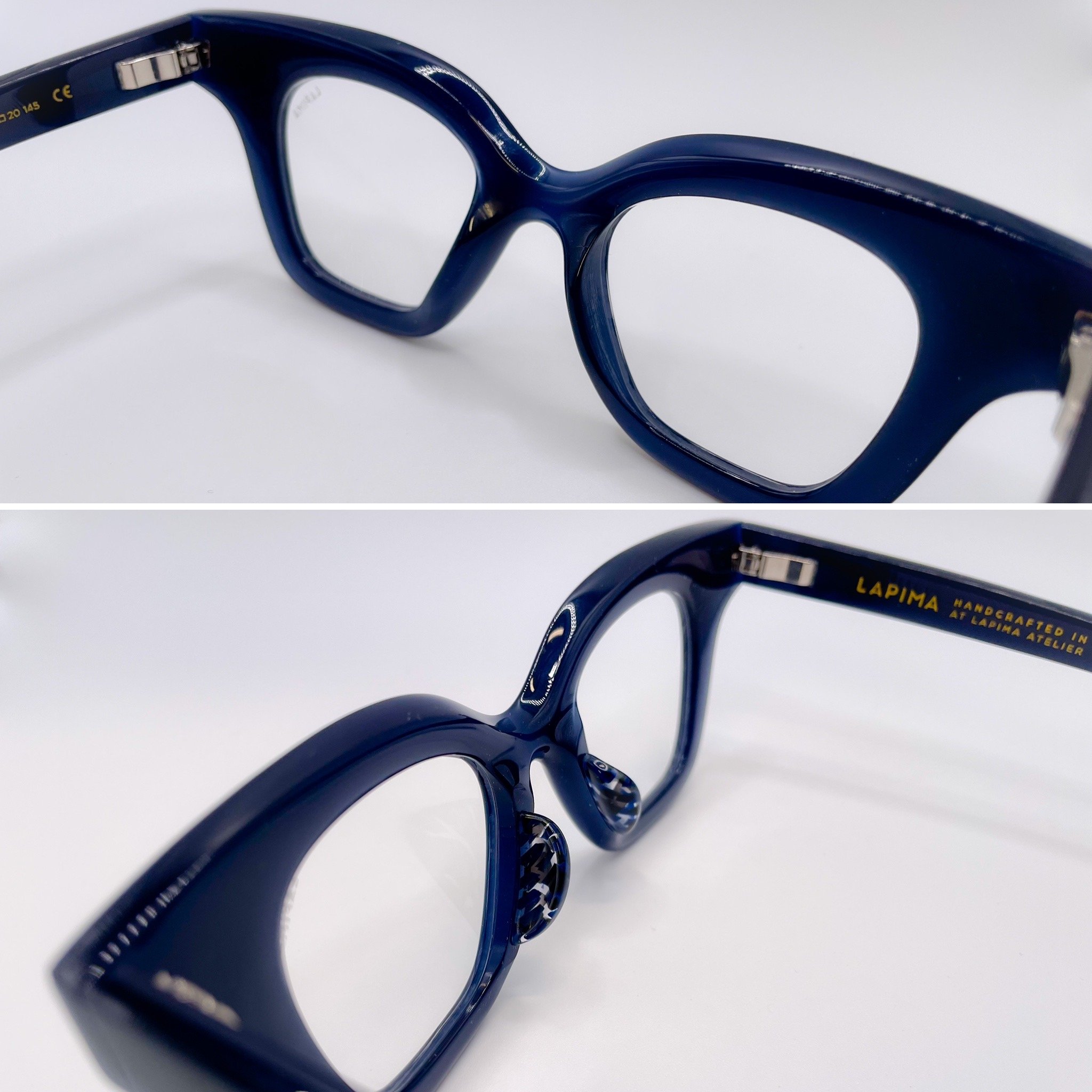 large acetate build up, :L.E. black/blue block - Lapima