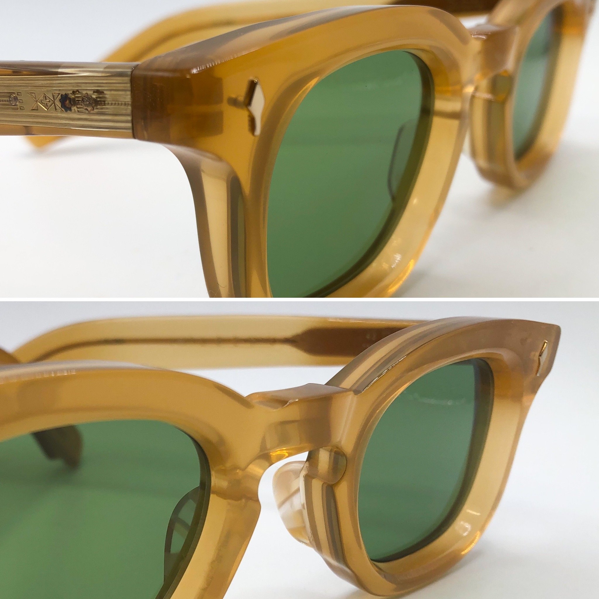 large acetate build up, L.E. gold glitter - Jacques Marie Mage