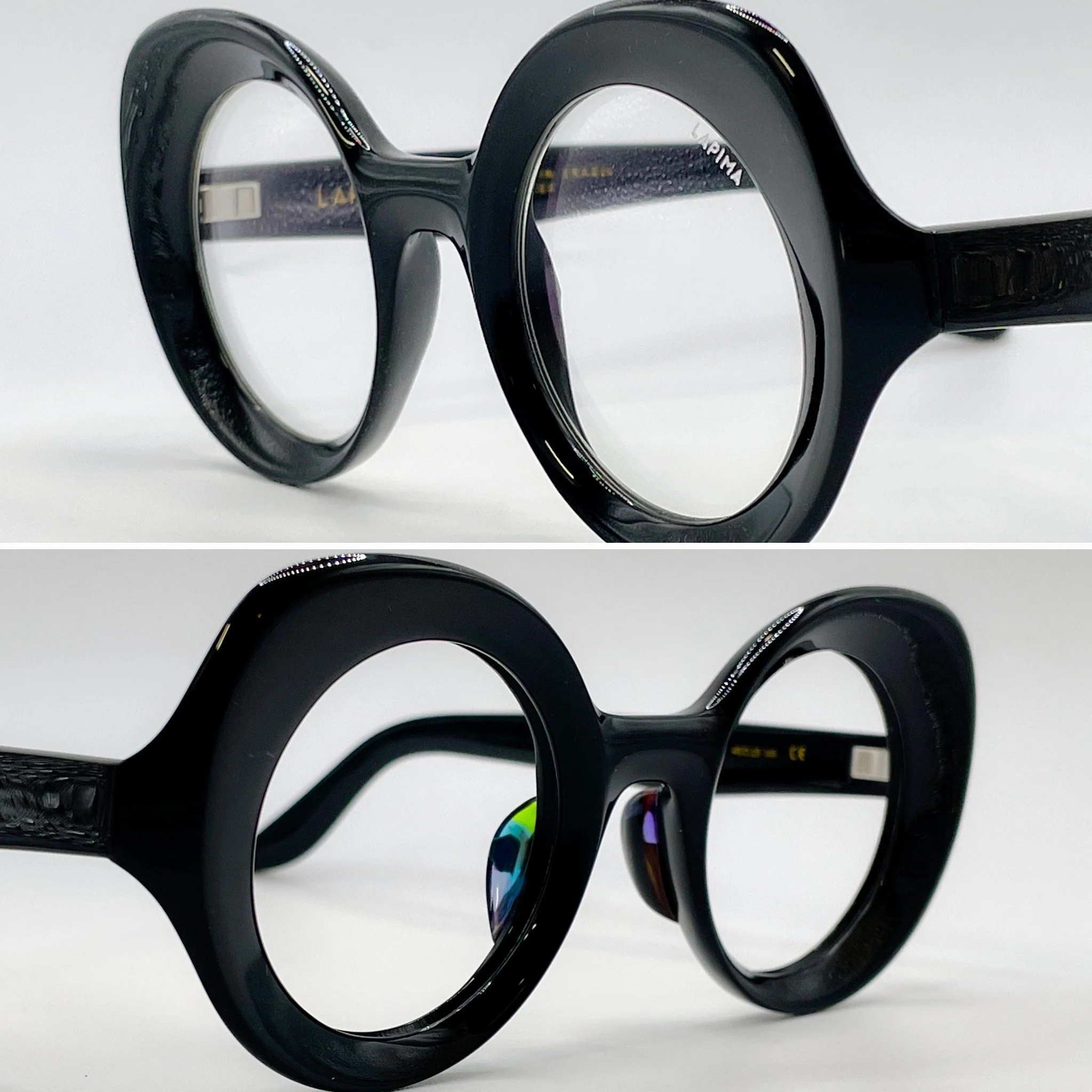 Large acetate build up, L.E. neon blue/green marble - Lapima