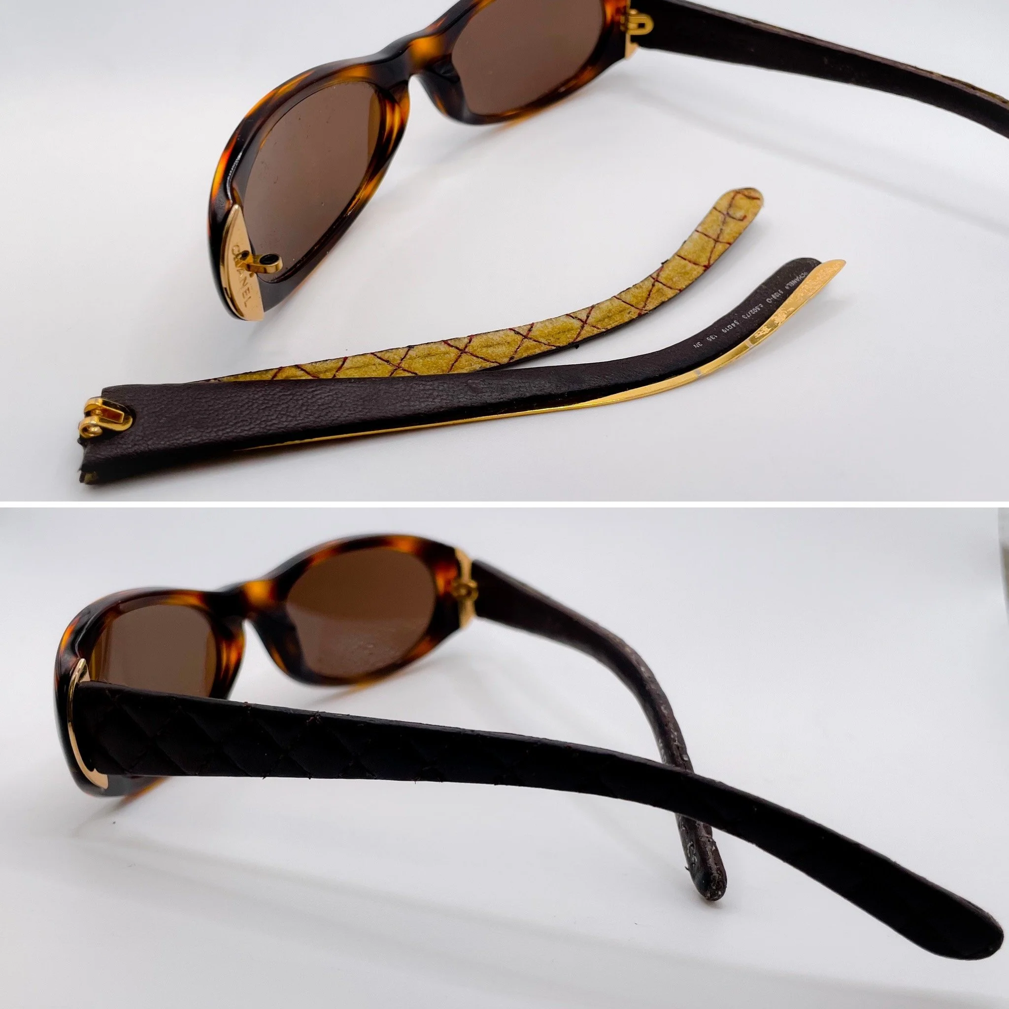 leather temple repair - Chanel