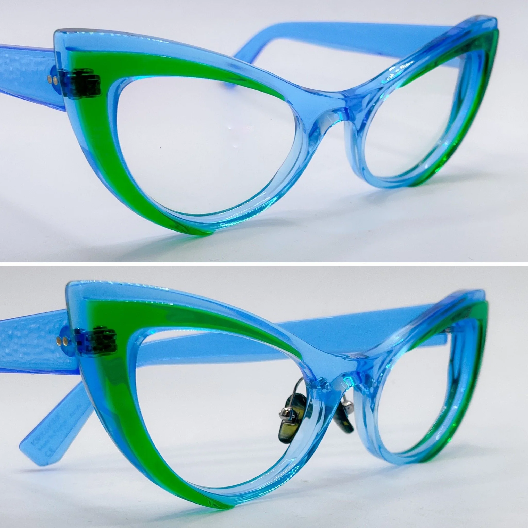 titanium implanted pad arms with Japanese acetate pads - Kirk and Kirk