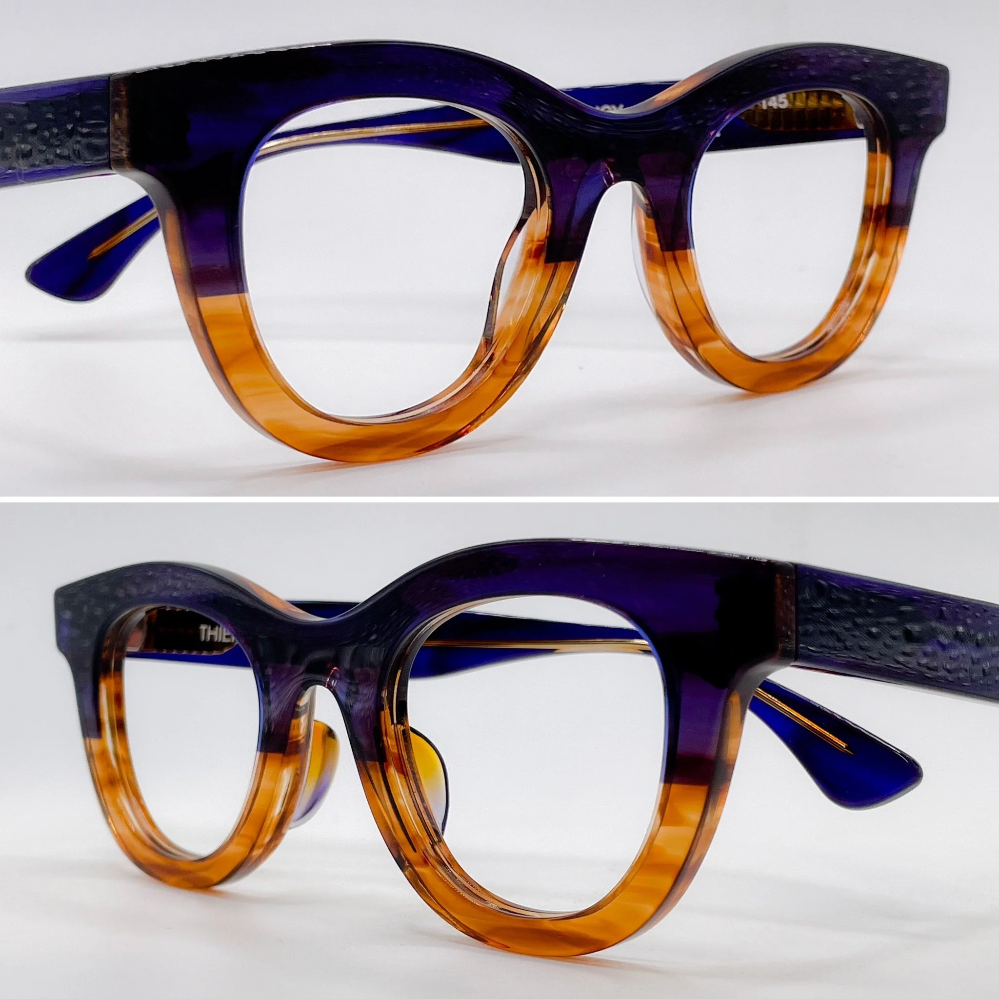 large acetate build, L.E. honey/blue gradient - Thierry Lasry