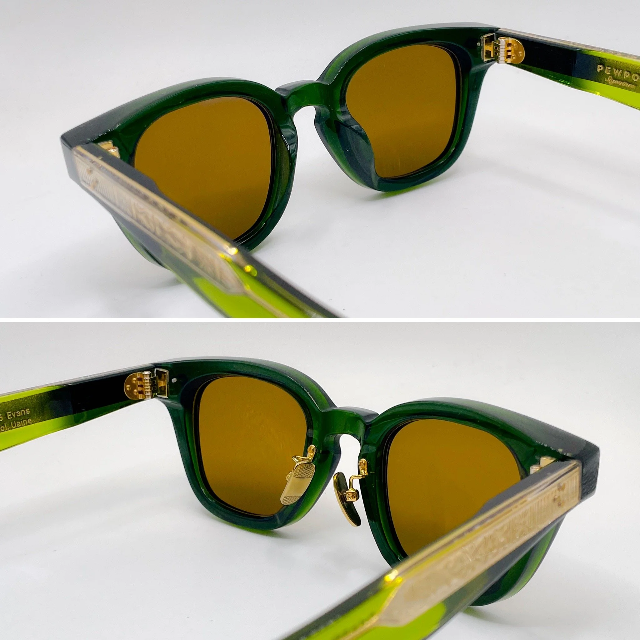 screw mounted gold s bend pad arms with gold titanium pads - Pewpols