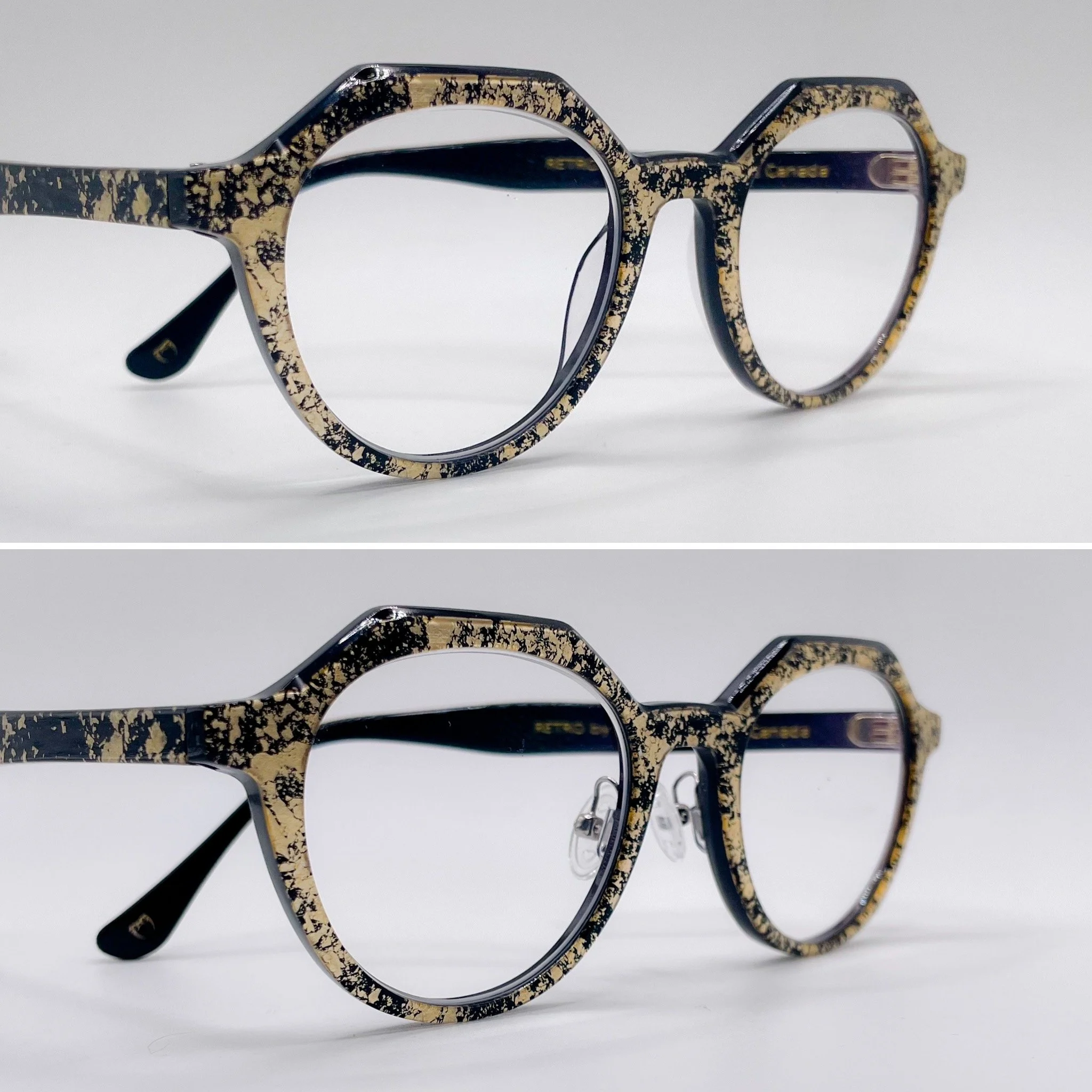 fused titanium pad arms, screw mount - Spectacle Eyeworks