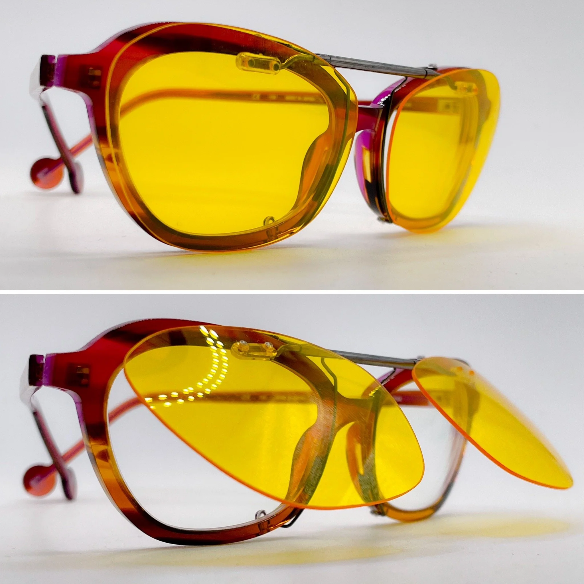 custom flip-up clip on - L.A. Eyeworks