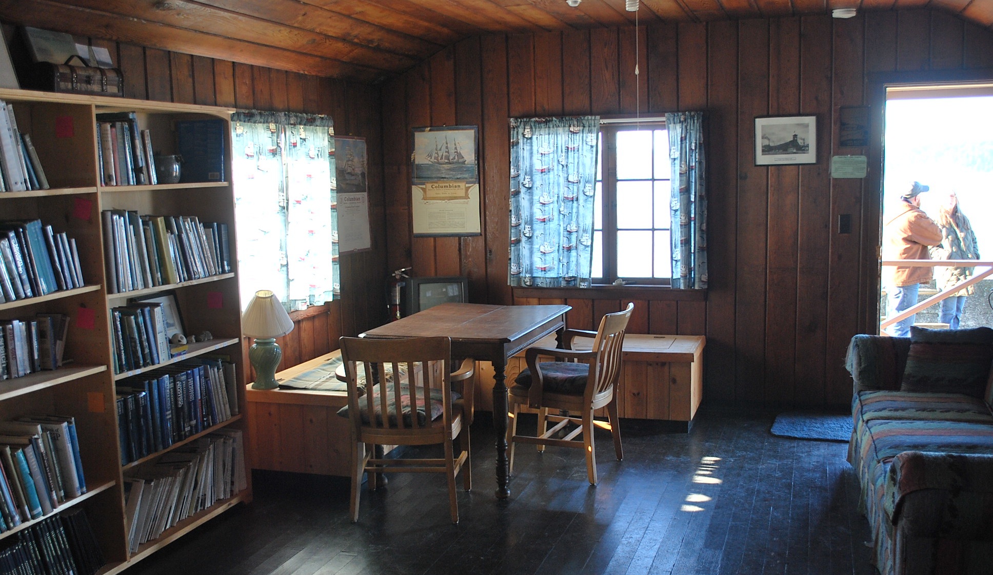 Boatman's Cabin Living Room from Kitchen