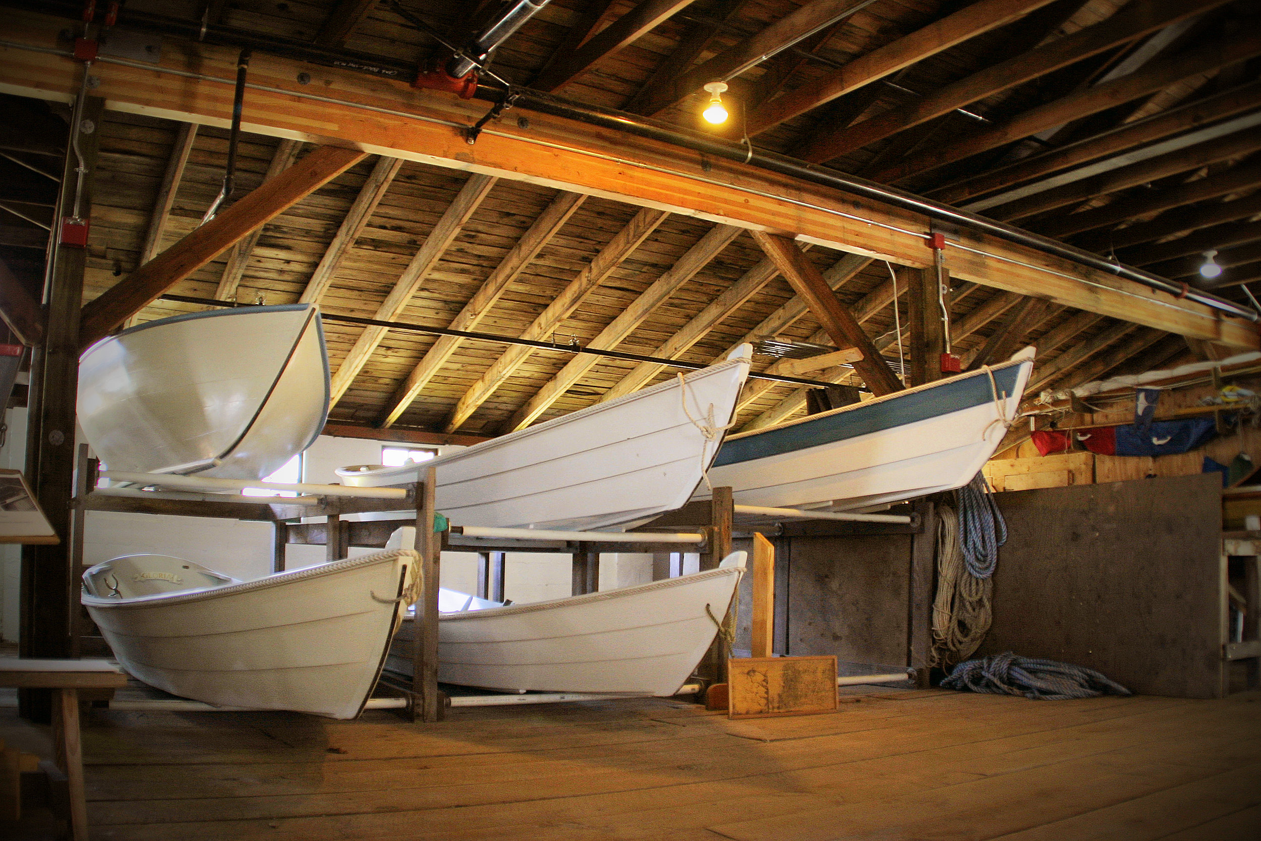 Boats in storage