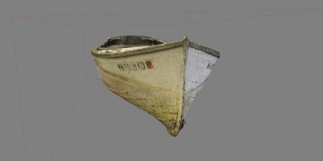 Digital scan of a boat
