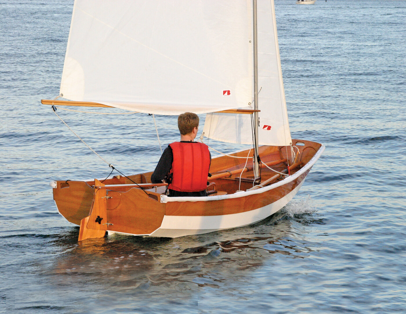 wooden pram boat