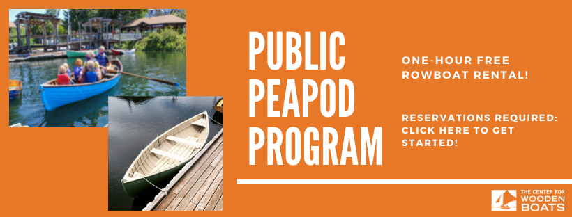 Two peapod rowboats used in the public peapod program
