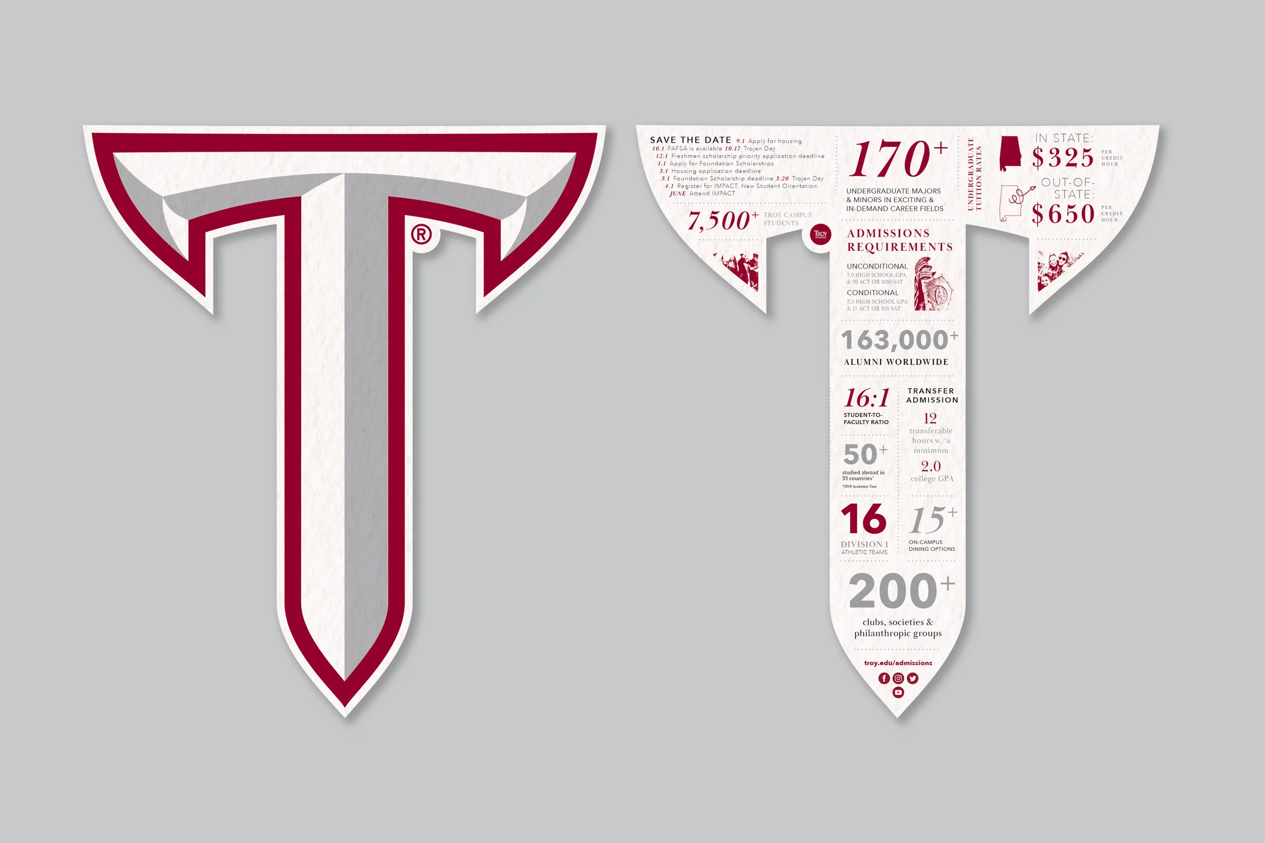 TROY Power T Logomark Die Cut