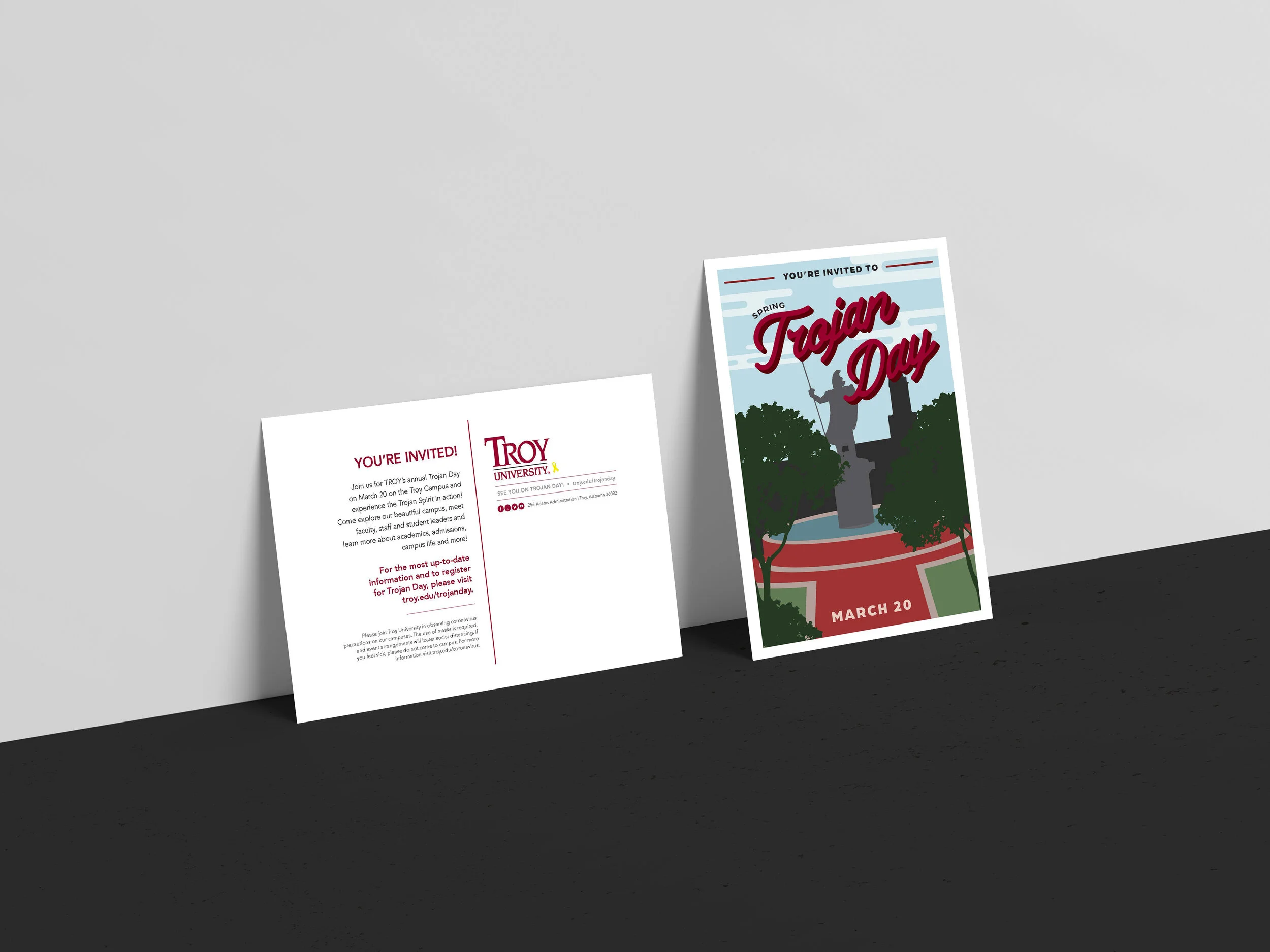 Spring Trojan Day 2021 Postcard
